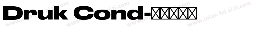 Druk Cond字体转换